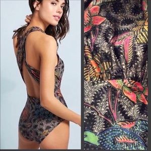 Anthropologie zinnia plunge one-piece swimsuit - used, excellent condition